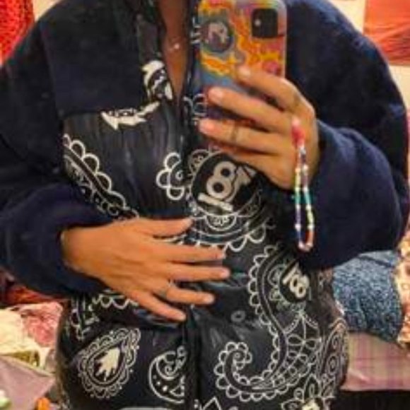 BOHO STYLE COLDBREAK Floral Print Teddy Winter Coat - Picture 12 of 13